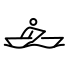 man rowing boat