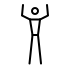 stick figure with arms raised