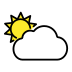 sun behind large cloud