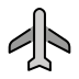 up-pointing airplane