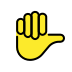 rightwards thumb sign