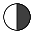 circle with right half black