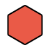 red hexagon
